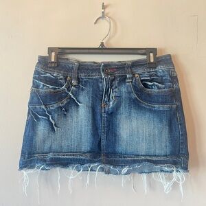 FINAL PRICE Micro Mini Denim Skirt